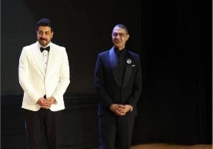 المنتج هشام سليمان ورئيس المهرجان 