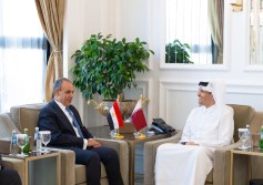 وزير الخارجية ونظيره القطري