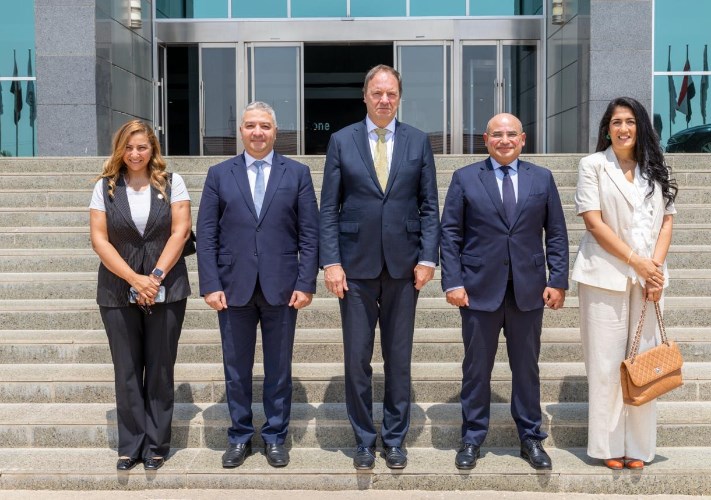 نائبا رئيس الهيئة الاقتصادية يستقبلان  سفير بلجيكا